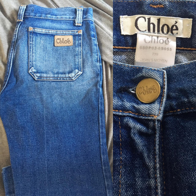 Chloe(クロエ)の横浜高島屋購入 Chloe クロエ デニムパンツ ジーンズ イタリア製 レディースのパンツ(デニム/ジーンズ)の商品写真