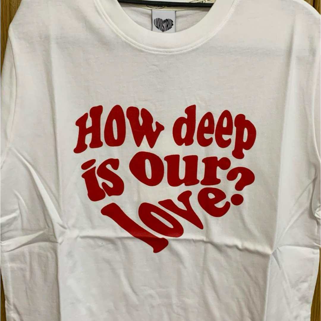 LUV IS TRUE Tシャツ 半袖 ホワイト レディースのトップス(Tシャツ(半袖/袖なし))の商品写真