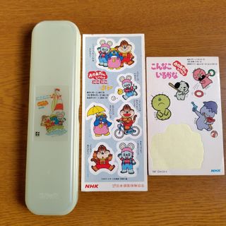 にこにこぷん　ペンケース＆シール　オマケ付き