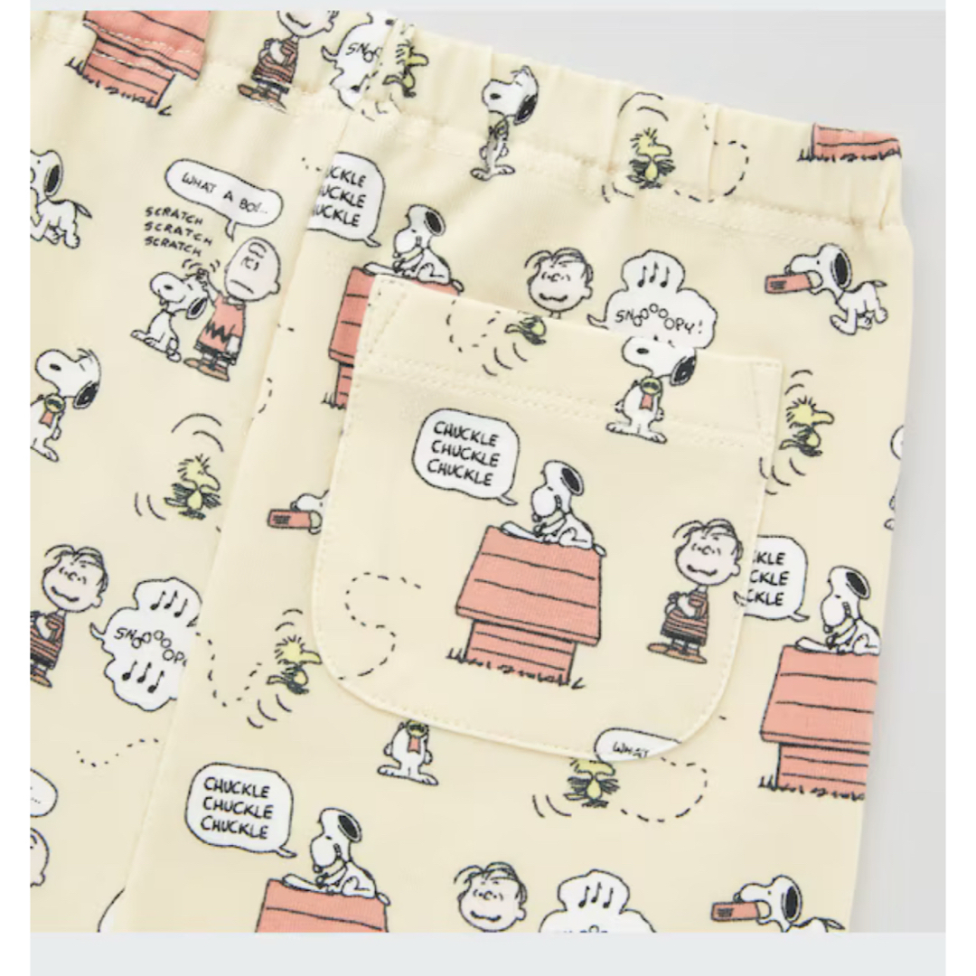 UNIQLO(ユニクロ)のユニクロ　ピーナッツ・サンデー・スペシャルズ レギンス　7分丈 キッズ/ベビー/マタニティのキッズ服男の子用(90cm~)(パンツ/スパッツ)の商品写真