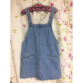 マーキュリーデュオ(MERCURYDUO)のデニムサロペットスカート👗✨(ミニスカート)