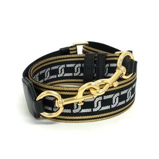 マークジェイコブス(MARC JACOBS)の■新品同様■ MARC JACOBS マークジェイコブス ウェビング キャンバス バッグ用 ショルダーストラップ 斜め掛け ブラック系 FL6490(その他)