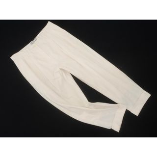 ビームス(BEAMS)のBEAMS ビームス ビーミングライフストア タック ロールアップ テーパード パンツ sizeS/オフホワイト ■■ レディース(その他)