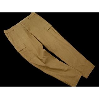 ニジュウサンク(23区)の23区 リネン混 クロップド パンツ size44/ベージュ ■◇ レディース(クロップドパンツ)