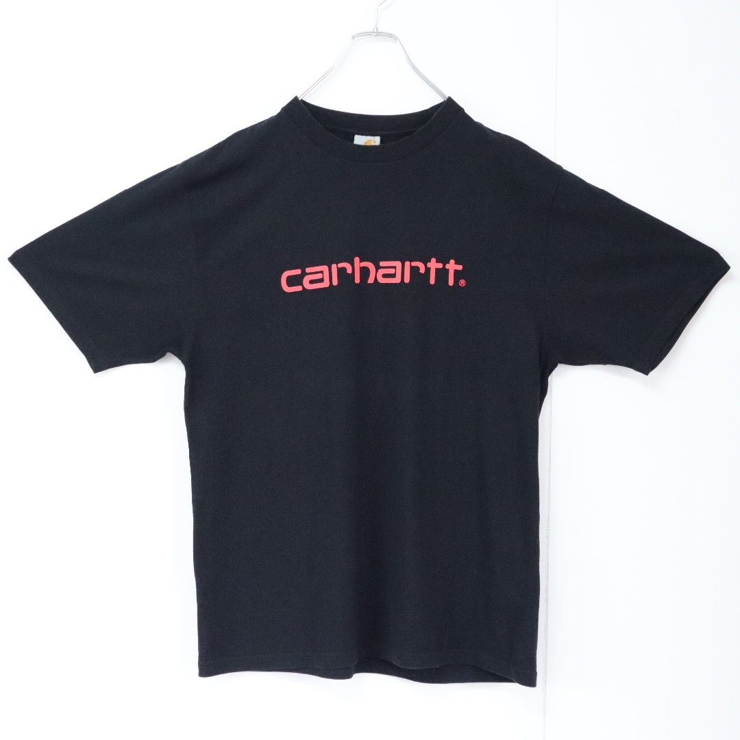 carhartt(カーハート)の【ビッグロゴ】カーハート Tシャツ デカロゴ Lサイズ 黒 ブラック 半袖 美品 メンズのトップス(Tシャツ/カットソー(半袖/袖なし))の商品写真