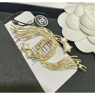 最安値　CHANEL流れ星　ブローチ　美品