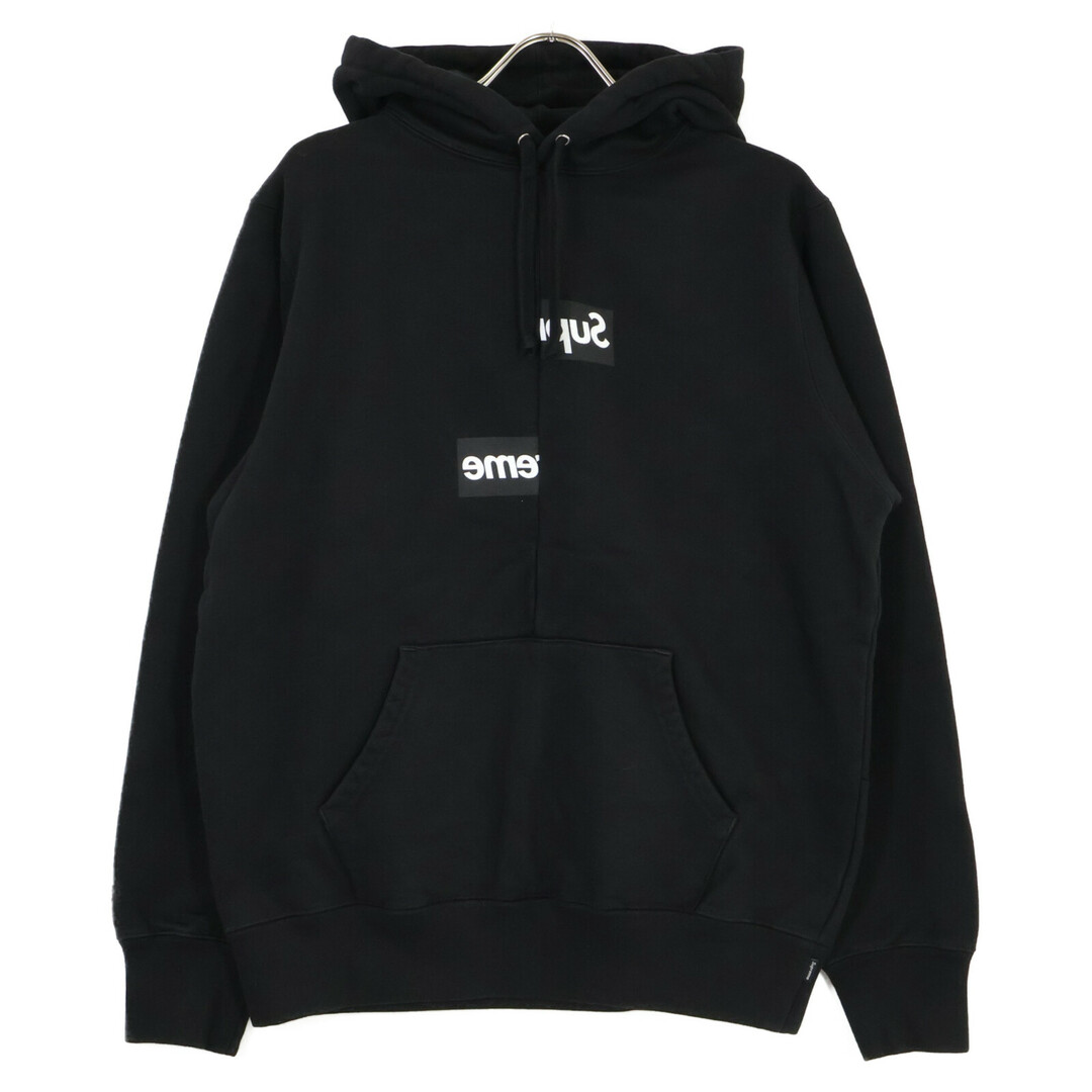 Supreme ×コムデギャルソン Supreme - シュプリーム ×ｺﾑﾃﾞｷﾞｬﾙｿﾝ ﾌﾞﾗｯｸ ｽﾌﾟﾘｯﾄﾎﾞｯｸｽﾛｺﾞ