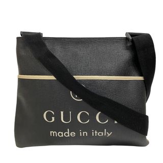 グッチ(GUCCI)のグッチ GUCCI ショルダーバッグ
 ロゴモチーフ ブラック(ショルダーバッグ)