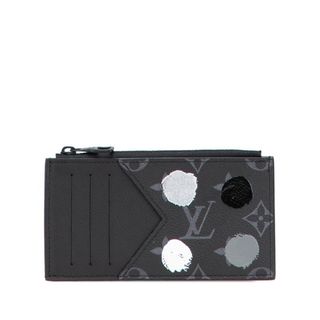 ルイヴィトン(LOUIS VUITTON)の美品 ルイ ヴィトン × 草間彌生 モノグラム エクリプス コインカード ホルダー カードケース M81930 レザー レディース LOUIS VUITTON 【228-18819】(パスケース/IDカードホルダー)