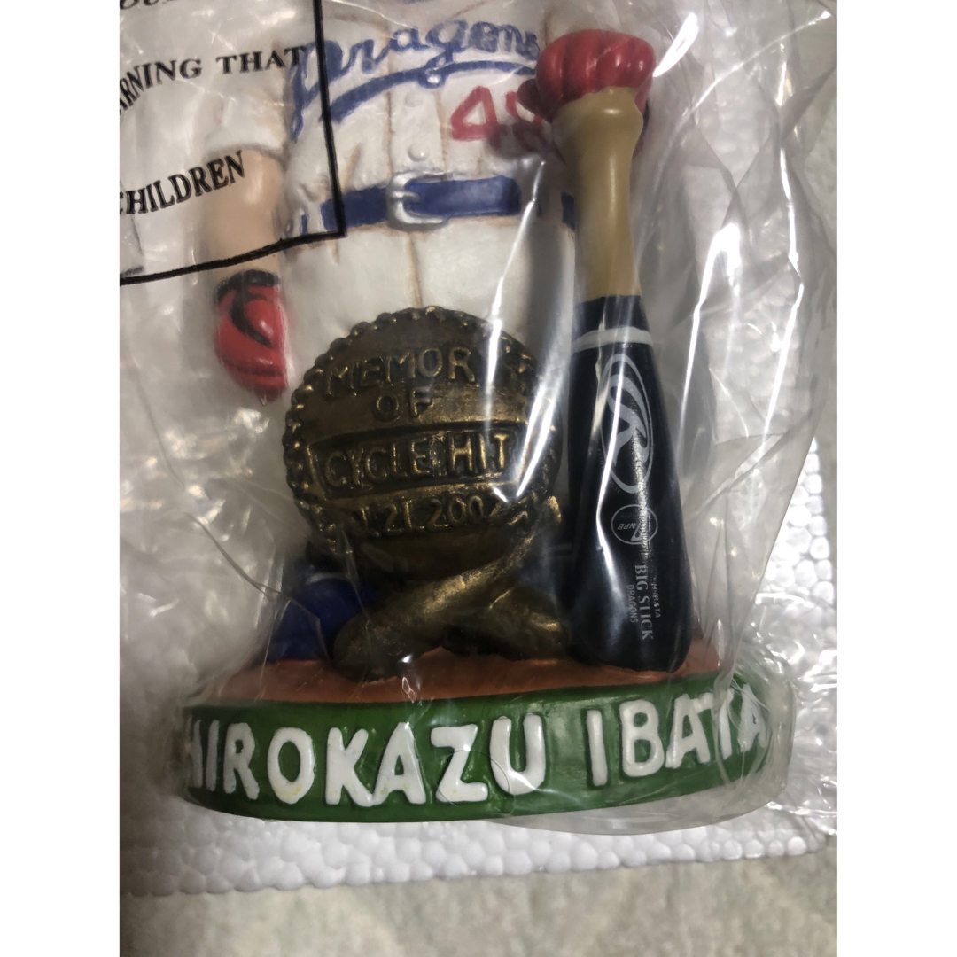 中日ドラゴンズ(チュウニチドラゴンズ)の中日ドラゴンズ　井端　ボブルヘッド スポーツ/アウトドアの野球(記念品/関連グッズ)の商品写真