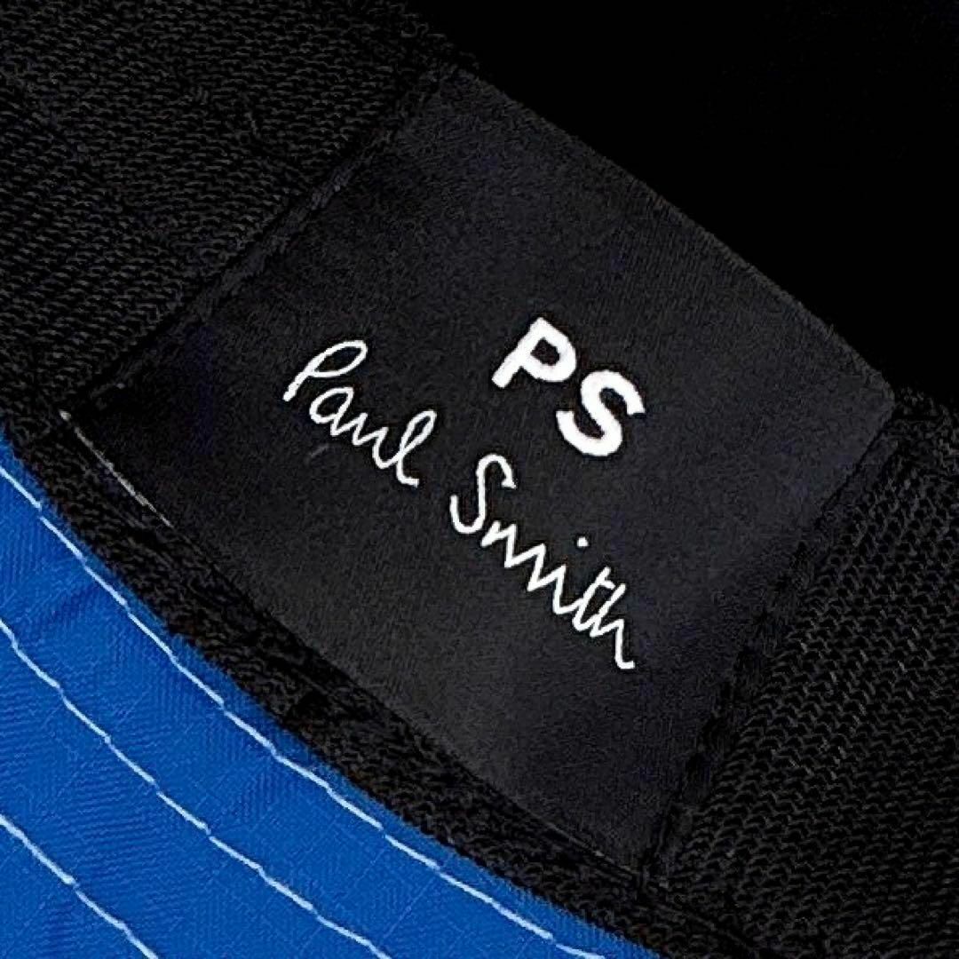 Paul Smith(ポールスミス)の美品/廃番【ポールスミス】スマイル マルチ ロゴ ナイロン ハット軽量 青ブルー メンズの帽子(ハット)の商品写真