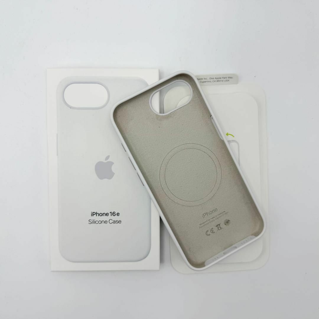新品-純正互換品-iPhone16e 　シリコンケース-ホワイト　276 スマホ/家電/カメラのスマホアクセサリー(iPhoneケース)の商品写真