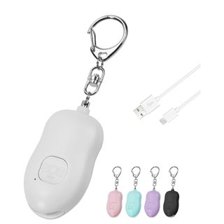 防犯ブザー LED超強力ライト USB充電 軽量セーフティビープ 2点滅モード
