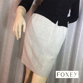 フォクシー(FOXEY)のFOXEYフォクシー◆日本製ツイードミニタイトスカート(ミニスカート)