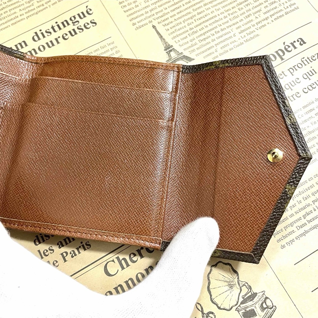 ルイヴィトン モノグラム ポルトモネ M61660 三つ折り財布 ヴィトン LOUIS VUITTON - ルイヴィトン 三つ折り財布 モノグラム