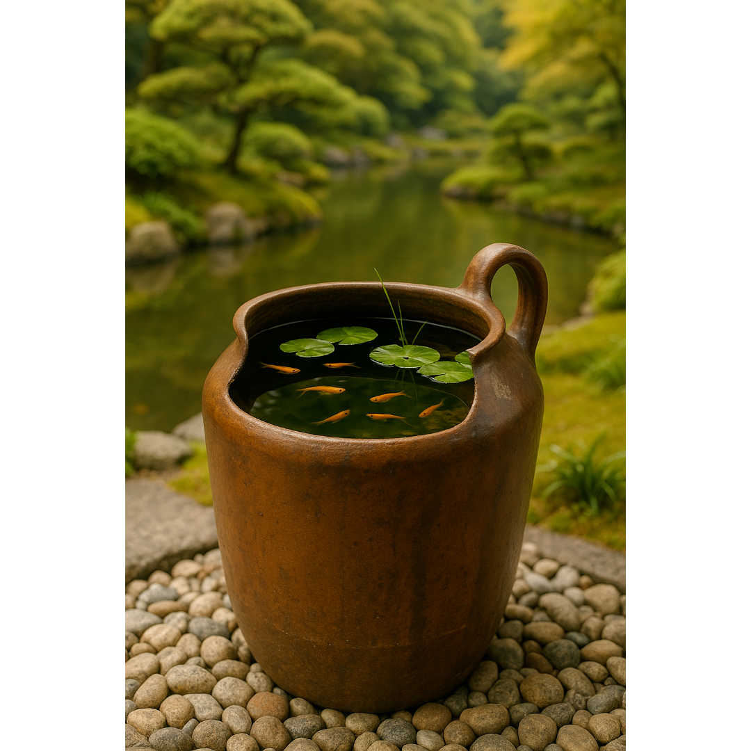 桜尾酒造 所蔵／特大 酒壺（醤油壺）ヴィンテージ 陶器 55cm【メダカ鉢・ガー 桜尾酒造 所蔵／特大 酒壺（醤油壺）ヴィンテージ 陶器 55cm
