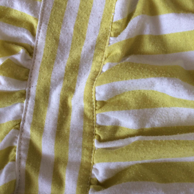 PINK ADOBE(ピンクアドべ)のシャツボーダー黄色 レディースのトップス(Tシャツ(半袖/袖なし))の商品写真