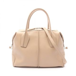 トッズ(TOD'S)のトッズ TOD'S Dスタイリング ハンドバッグ バッグ レザー レディース ベージュ系 【中古】(ハンドバッグ)
