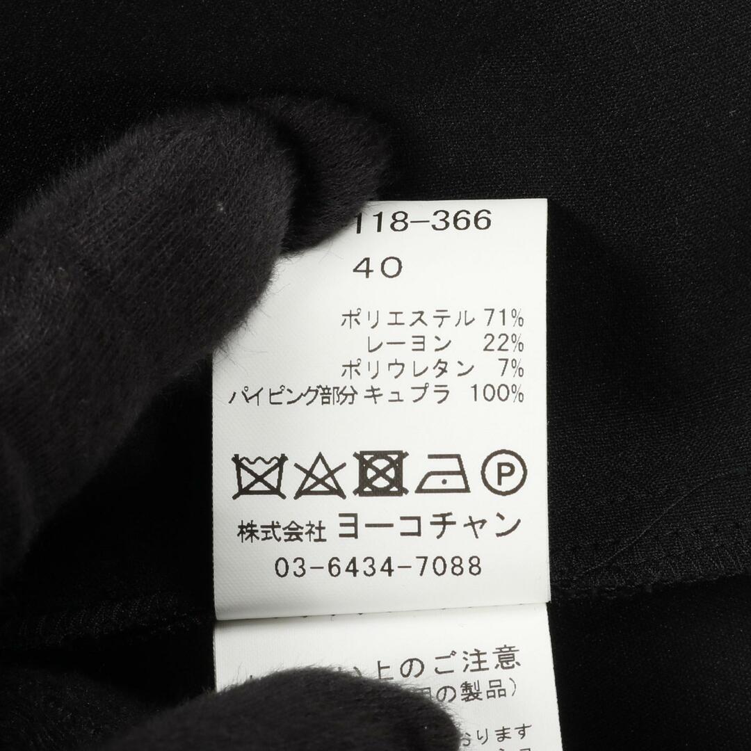 美品✨ヨーコチャン　パールスリットラインワンピース　ブラック　40/L ヨーコチャン YOKO CHAN パールスリットライン ワンピース 衣料