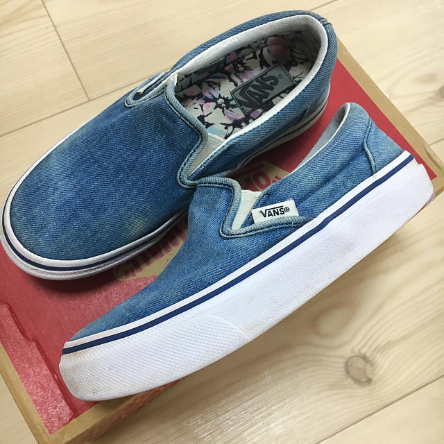 VANS(ヴァンズ)のVANS ▼△ バンズ 22cm スリッポン デニム キッズ/ベビー/マタニティのキッズ靴/シューズ(15cm~)(スニーカー)の商品写真