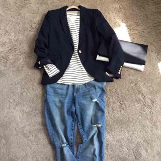 ザラ(ZARA)のとも様専用です♡美品♡ザラ/ZARA♡紺 定番ブレザー(テーラードジャケット)