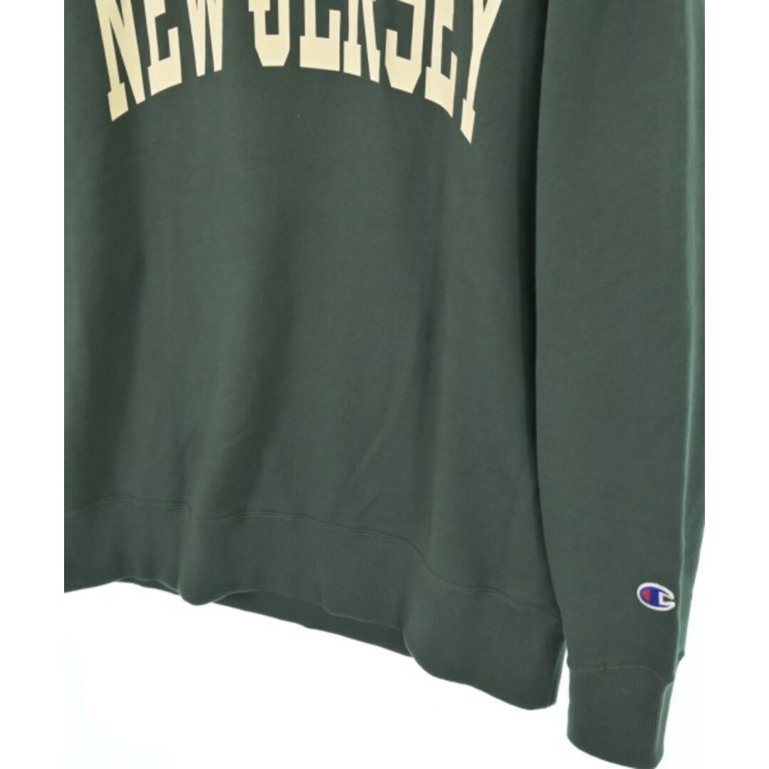 希少 paccbet he 3a ropamnスウェット L 緑 夜明け Champion - CHAMPION チャンピオン スウェット L 緑 【古着
