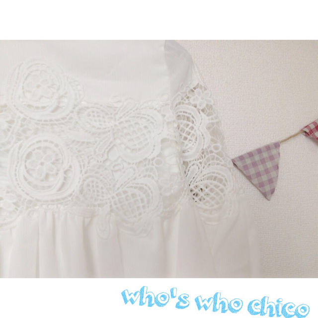 who's who Chico(フーズフーチコ)のwho's who chico 刺繍ブラウス レディースのトップス(シャツ/ブラウス(長袖/七分))の商品写真