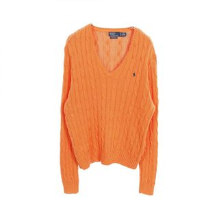 POLO RALPH LAUREN - ポロ・ラルフローレン POLO RALPH LAUREN ニット 衣料品 トップス コットン レディース オレンジ系 【中古】