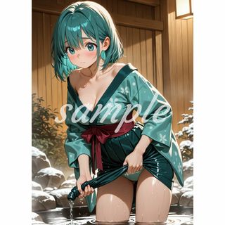 q-70[4K 高画質] A4 ポスター 美少女 美女 かわいい イラスト お尻(ポスター)