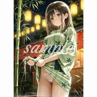 q-78[4K 高画質] A4 ポスター 美少女 美女 かわいい イラスト お尻(ポスター)
