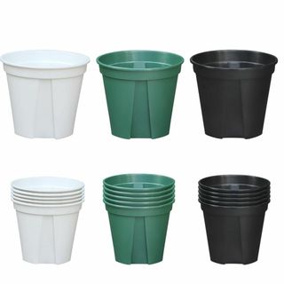 【人気商品】スリット鉢 プラ鉢 18個セット 直径15CM 植木鉢 プラスチック(その他)