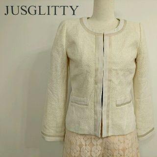 ジャスグリッティー(JUSGLITTY)の♥JUSGLITTY♥春ノーカラージャケット♥(ノーカラージャケット)