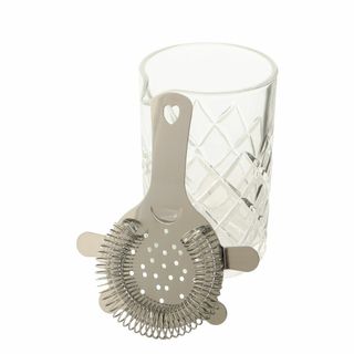 【数量限定】ミキシンググラス 矢来 500ml ストレーナー セット 日本製