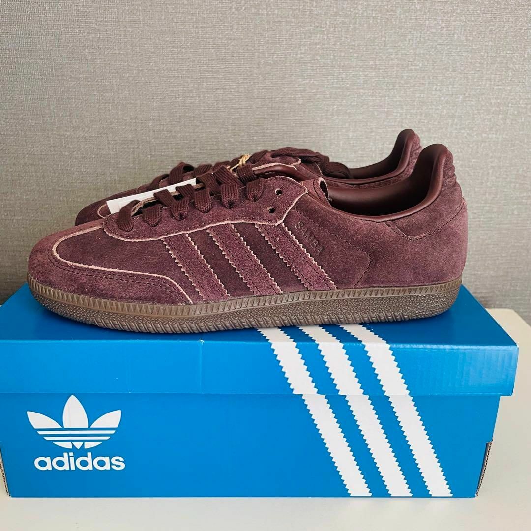 adidas Originals(アディダスオリジナルス)の激カワ♡新品アディダス サンバ オールスウェードブラウン JI3211 23.5 レディースの靴/シューズ(スニーカー)の商品写真