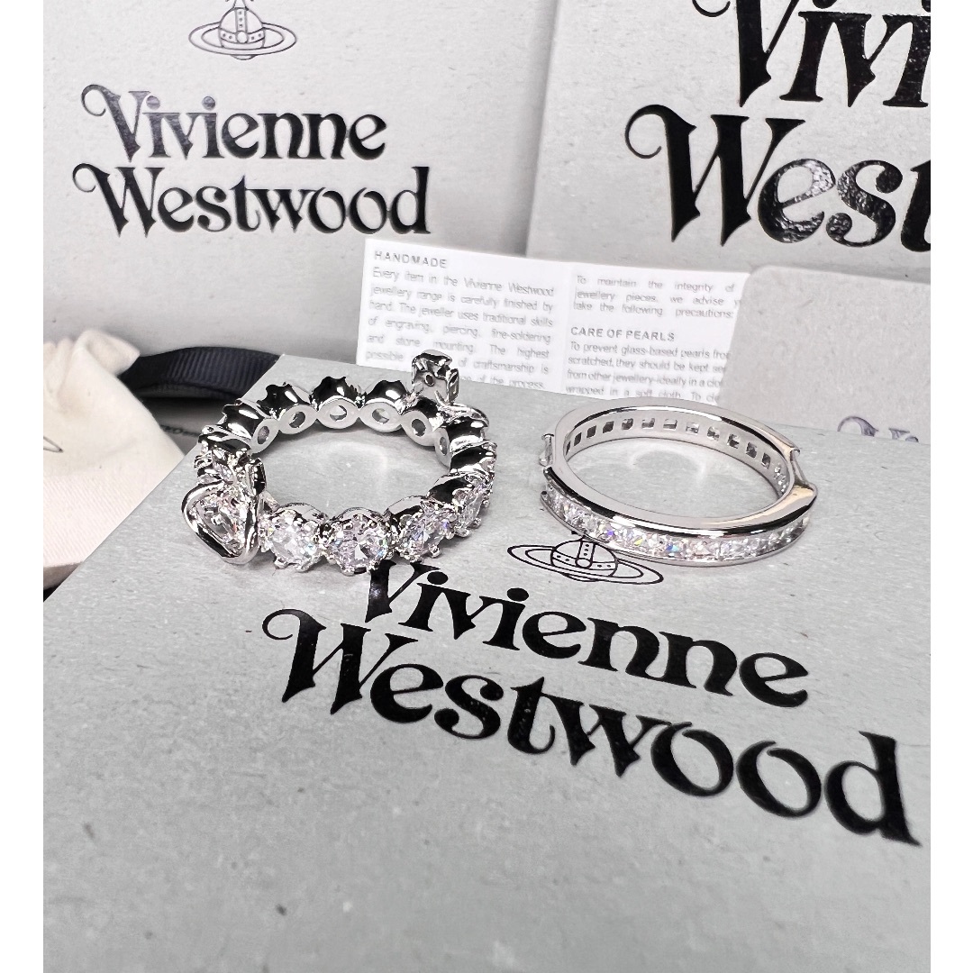 ヴィヴィアンウエストウッド シルバー コンビ リング Vivienne Westwood - ヴィヴィアンウエストウッド シルバー