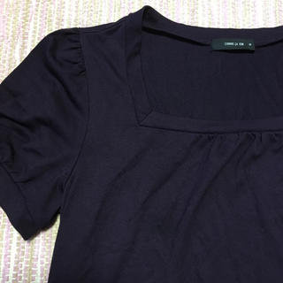 コムサイズム(COMME CA ISM)のコムサの濃いパープルTシャツ 珍しい色(Tシャツ(半袖/袖なし))