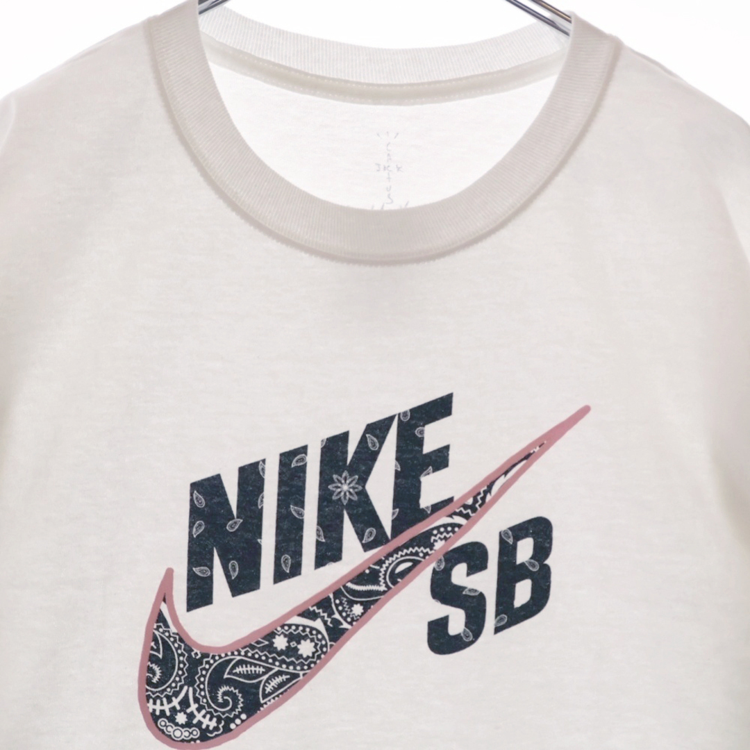 NIKE(ナイキ)のNIKE SB ナイキエスビー 20SS ×CACTUS JACK TRAVIS SCOTT LOGO L/S TEE カクタスジャック トラヴィススコット ロゴロングスリーブ 長袖Tシャツ ホワイト メンズのトップス(Tシャツ/カットソー(七分/長袖))の商品写真