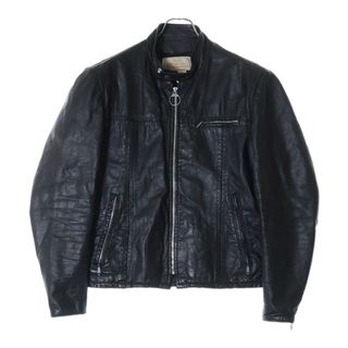 VINTAGE ヴィンテージ 70S VINTAGE SEARS ヴィンテージ シアーズ シングルライダース ジップアップレザージャケット ブラック(フライトジャケット)
