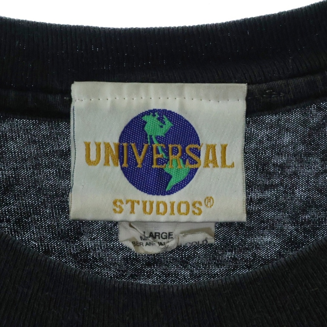 VINTAGE ヴィンテージ 90s UNIVERSAL STUDIOS FLORIDA TEE ユニバーサルスタジオフロリダ Tシャツ 半袖カットソー ブラック メンズのトップス(Tシャツ/カットソー(半袖/袖なし))の商品写真