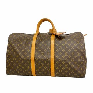 ルイヴィトン(LOUIS VUITTON)の★SALE【5gb2329-h】ルイヴィトン ボストンバッグ モノグラム キーポル55 M41424 ブラウン【中古】メンズ レディース ユニセックス(ボストンバッグ)