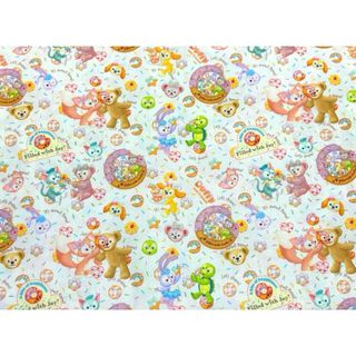 ダッフィー♥ステラルー♥リーナベル♥はぎれ♥約50✖️140♥ポリコットン(生地/糸)