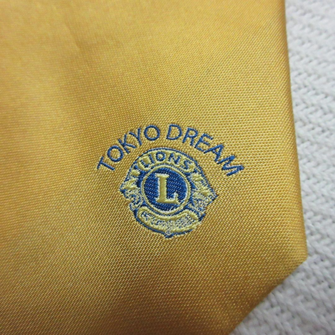日本製 ライオンズクラブ ネクタイ 刺繍 絹100％ TOKYO DREAM メンズのファッション小物(ネクタイ)の商品写真