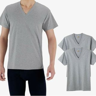 グンゼ(GUNZE)のグンゼG.T.HAWKINS BASICPACKT-SHIRT 綿グレー2枚組(Tシャツ/カットソー(半袖/袖なし))