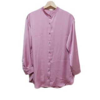 プラステ(PLST)のPLS+T(PLST)(プラステ) 長袖シャツブラウス サイズS レディース美品  - ピンク(シャツ/ブラウス(長袖/七分))
