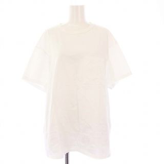 マックスマーラ(Max Mara)のマックスマーラ Tシャツ カットソー 半袖 ロゴ刺繍 ホワイト(Tシャツ(半袖/袖なし))