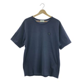Acne Studios / アクネストゥディオズ | FACE / フェイス ワッペン オーバー Tシャツ カットソー | M | ダークネイビー | メンズ(Tシャツ/カットソー(半袖/袖なし))