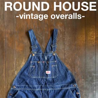 ROUND HOUSE - 70sUSA製！！【ROUND HOUSE ラウンドハウス】デニムオーバーオール