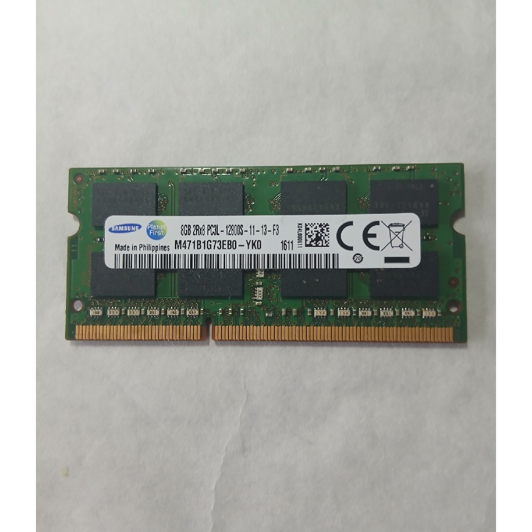 SAMSUNG(サムスン)のSamsung 8GB-2R×8-PC3L-12800S-11-13-F3  スマホ/家電/カメラのPC/タブレット(PCパーツ)の商品写真
