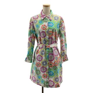 ヴィヴィアンタム(VIVIENNE TAM)の【美品】  VIVIENNE TAM / ヴィヴィアンタム | コットン 総柄 ベルテッド ポケット付き シャツ ワンピース | XS | マルチカラー | レディース(ロングワンピース/マキシワンピース)