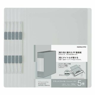 コクヨ(KOKUYO) ファイル フラットファイル PP製 グラッセル A4 5(その他)
